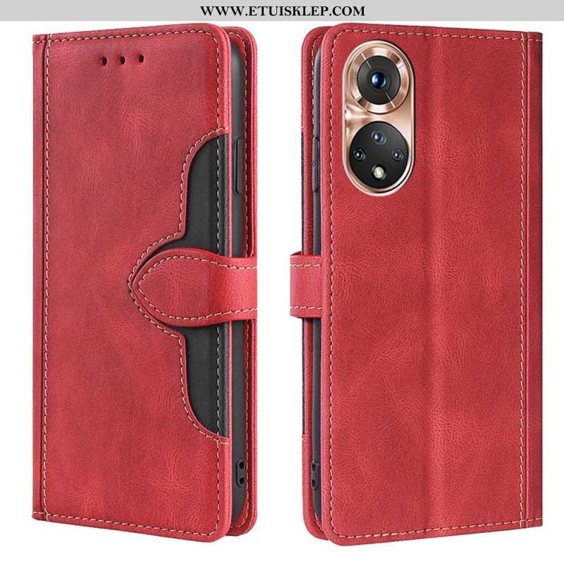 Etui Folio do Honor 50 Dwukolorowa Stylowa Sztuczna Skóra